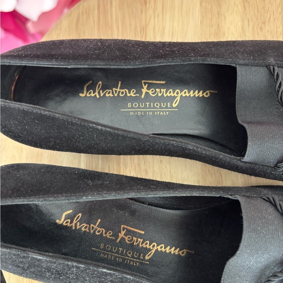 Salvatore Ferragamo Women's Black Tassel Loafers - Picture 3 of 7